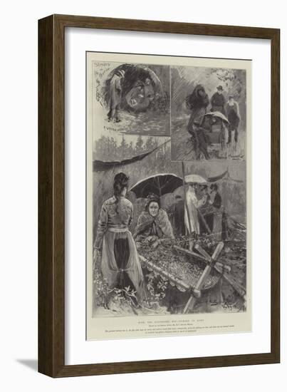 With the Distressed Hop-Pickers in Kent-Henry Charles Seppings Wright-Framed Giclee Print