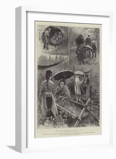 With the Distressed Hop-Pickers in Kent-Henry Charles Seppings Wright-Framed Giclee Print