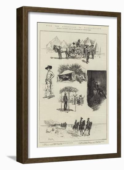 With the Expedition to Bechuanaland-Amedee Forestier-Framed Giclee Print