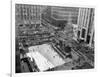 With the Famed Rockefeller Center Christmas Tree Rising Above Them, Skaters Glide on the Ice-null-Framed Photographic Print