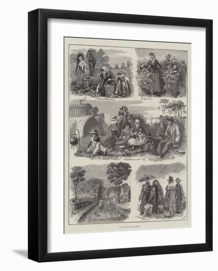 With the Fruit-Gatherers-Edmund Richard White-Framed Giclee Print