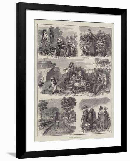With the Fruit-Gatherers-Edmund Richard White-Framed Giclee Print