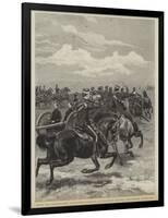 With the Honourable Artillery Company at Chatham During the Easter Manoevres-null-Framed Giclee Print