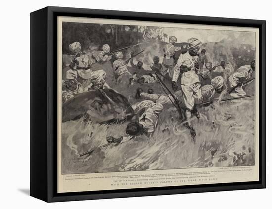 With the Kurram Movable Column of the Tirah Field Force-Frank Craig-Framed Stretched Canvas