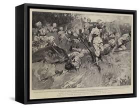 With the Kurram Movable Column of the Tirah Field Force-Frank Craig-Framed Stretched Canvas