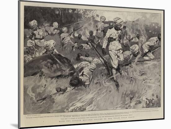 With the Kurram Movable Column of the Tirah Field Force-Frank Craig-Mounted Giclee Print