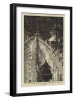 With the Marquis of Lorne in Canada, Tobogganing by Torchlight at Ottawa-null-Framed Giclee Print