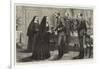 With the Mediterranean Squadron, a Visit of the Sisters of the Poor to a Man of War-null-Framed Giclee Print