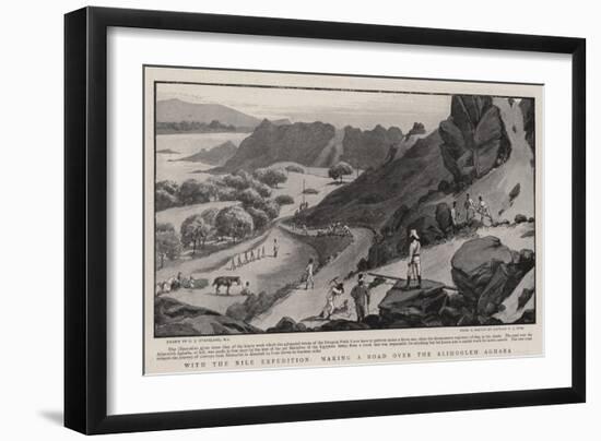 With the Nile Expedition, Making a Road over the Alimooleh Aghaba-Charles Joseph Staniland-Framed Giclee Print