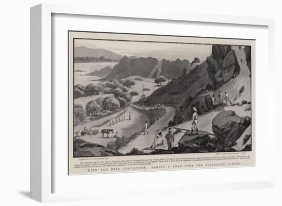 With the Nile Expedition, Making a Road over the Alimooleh Aghaba-Charles Joseph Staniland-Framed Giclee Print