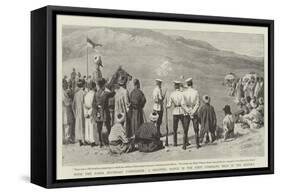 With the Pamir Boundary Commission, a Shooting Match in the First Gymkhana Held in the District-null-Framed Stretched Canvas