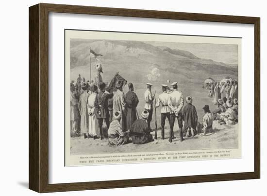 With the Pamir Boundary Commission, a Shooting Match in the First Gymkhana Held in the District-null-Framed Giclee Print