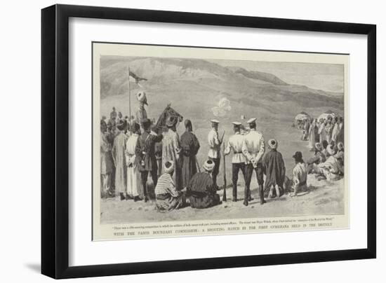 With the Pamir Boundary Commission, a Shooting Match in the First Gymkhana Held in the District-null-Framed Giclee Print