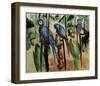 With the parrots-Auguste Macke-Framed Giclee Print