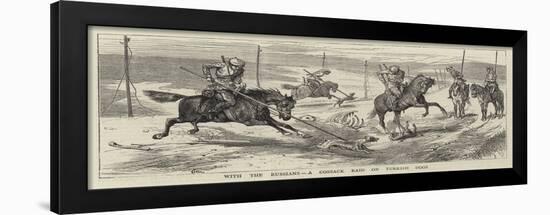 With the Russians, a Cossack Raid on Turkish Dogs-Alfred Chantrey Corbould-Framed Giclee Print