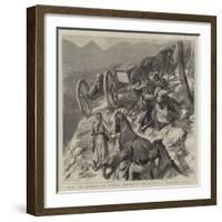 With the Russians and General Gourko in the Balkans, a Difficult Corner-Godefroy Durand-Framed Giclee Print