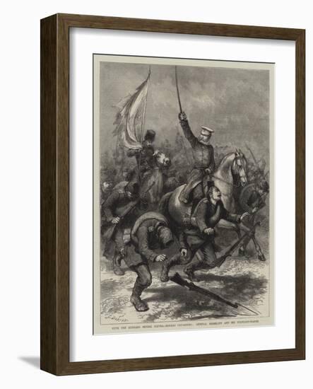 With the Russians before Plevna, Modern Crusaders, General Skobeleff and His Standard-Bearer-Godefroy Durand-Framed Giclee Print