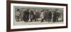 With the Russians, Outside the Bourse at Bucharest-null-Framed Giclee Print