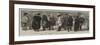 With the Russians, Outside the Bourse at Bucharest-null-Framed Giclee Print