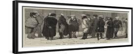 With the Russians, Outside the Bourse at Bucharest-null-Framed Giclee Print