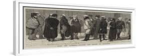 With the Russians, Outside the Bourse at Bucharest-null-Framed Giclee Print