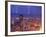 With the San Francisco Skyline in the Foreground, Lightning Strikes Over the Hills of Oakland, Ca-null-Framed Photographic Print