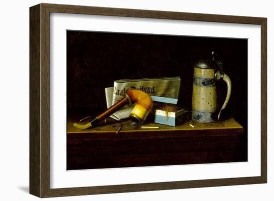 With the 'Staats Zeitung', 1890-William Michael Harnett-Framed Giclee Print