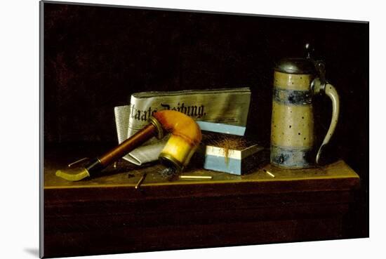 With the 'Staats Zeitung', 1890-William Michael Harnett-Mounted Giclee Print