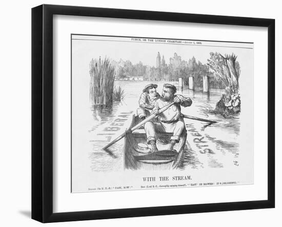 With the Stream, 1885-Joseph Swain-Framed Giclee Print