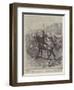 With the Tirah Expedition, a Reconnoitring Patrol in a Tight Place-John Charlton-Framed Giclee Print