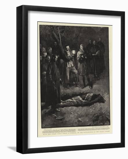 With the Tirah Field Force, a Funeral on the Battlefield in the Bazar Valley-Walter Stanley Paget-Framed Giclee Print