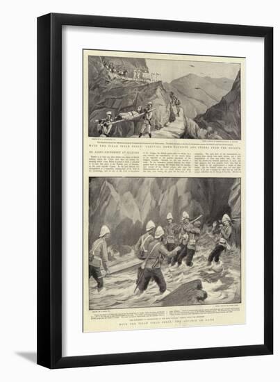 With the Tirah Field Force, the Advance on Datoi-Charles Joseph Staniland-Framed Premium Giclee Print