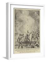 With the Tirah Field Force, the Fire at Kangar Gali-William T. Maud-Framed Giclee Print