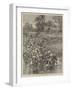 With the Tonghoo Field Force, Burma, Somersetshire Light Infantry Crossing the Twsa River-null-Framed Giclee Print