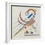 With the Triangle (W/C and Gouache)-Wassily Kandinsky-Framed Giclee Print