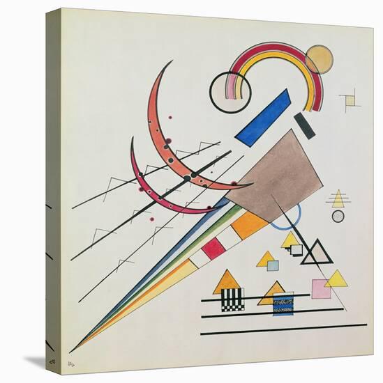 With the Triangle (W/C and Gouache)-Wassily Kandinsky-Stretched Canvas