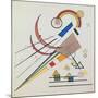 With the Triangle (W/C and Gouache)-Wassily Kandinsky-Mounted Giclee Print