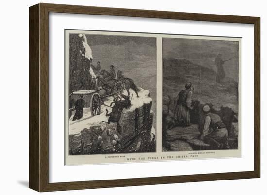 With the Turks in the Shipka Pass-William Ralston-Framed Giclee Print