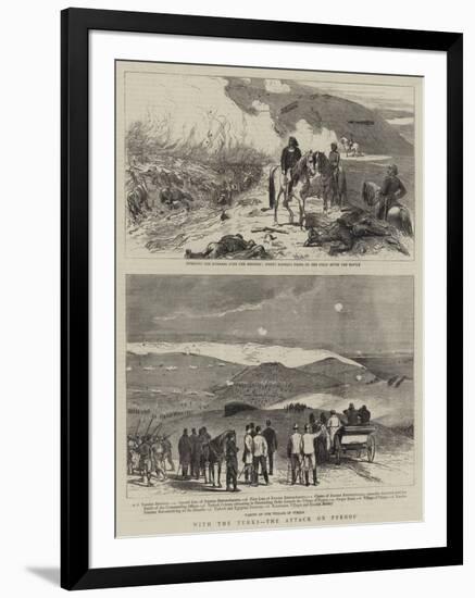 With the Turks, the Attack on Pyrgos-null-Framed Giclee Print