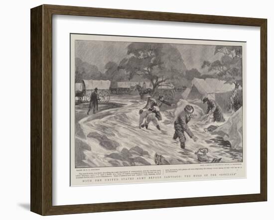 With the United States Army before Santiago, the Woes of the Specials-null-Framed Giclee Print