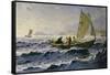 With the Wind-Hans Dahl-Framed Stretched Canvas