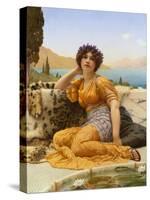 With Violets Wreathed and Robe of Saffron Hue, 1902-John William Godward-Stretched Canvas