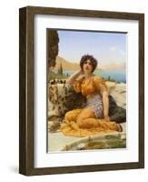 With Violets Wreathed and Robe of Saffron Hue, 1902-John William Godward-Framed Giclee Print