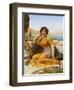 With Violets Wreathed and Robe of Saffron Hue, 1902-John William Godward-Framed Giclee Print