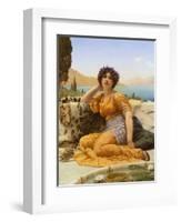 With Violets Wreathed and Robe of Saffron Hue, 1902-John William Godward-Framed Giclee Print