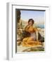 With Violets Wreathed and Robe of Saffron Hue, 1902-John William Godward-Framed Giclee Print