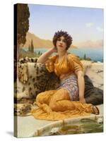 With Violets Wreathed and Robe of Saffron Hue, 1902-John William Godward-Stretched Canvas