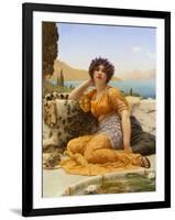 With Violets Wreathed and Robe of Saffron Hue, 1902-John William Godward-Framed Giclee Print