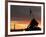 With Washington in the Background, the Sun Rises Behind the Silhouetted Iwo Jima Memorial, Center-null-Framed Photographic Print