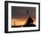 With Washington in the Background, the Sun Rises Behind the Silhouetted Iwo Jima Memorial, Center-null-Framed Photographic Print